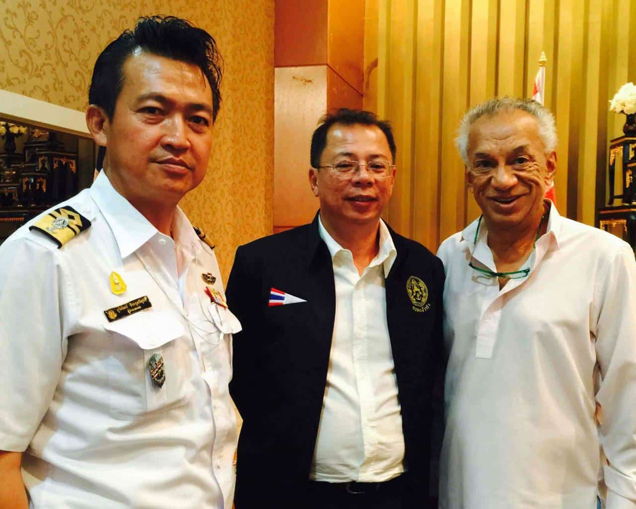Thailand Targets Superyacht Charters | Pictured from left: Mr. Puripat Teerakunpisut, Chief of Phuket Marine Office; Mr. Chula Sukmanop, Director-General, Thailand Marine Department; and Mr. Gulu Lalvani, Chairman of Royal Phuket Marina