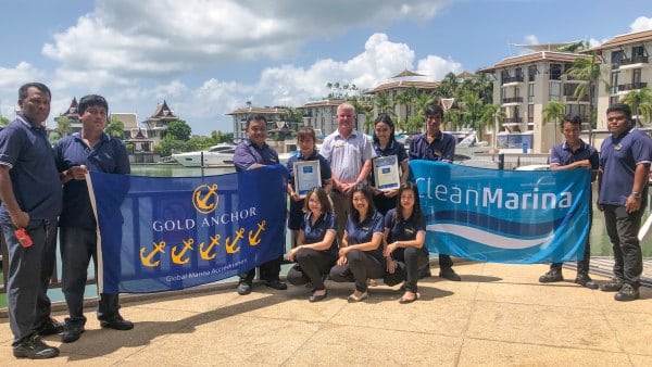 The RPM team proudly received the International Clean Marina Award
