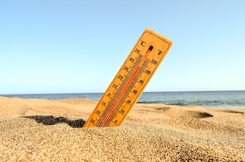 Phuket Weather by Royal Phuket Marina - Thermometer beach sand