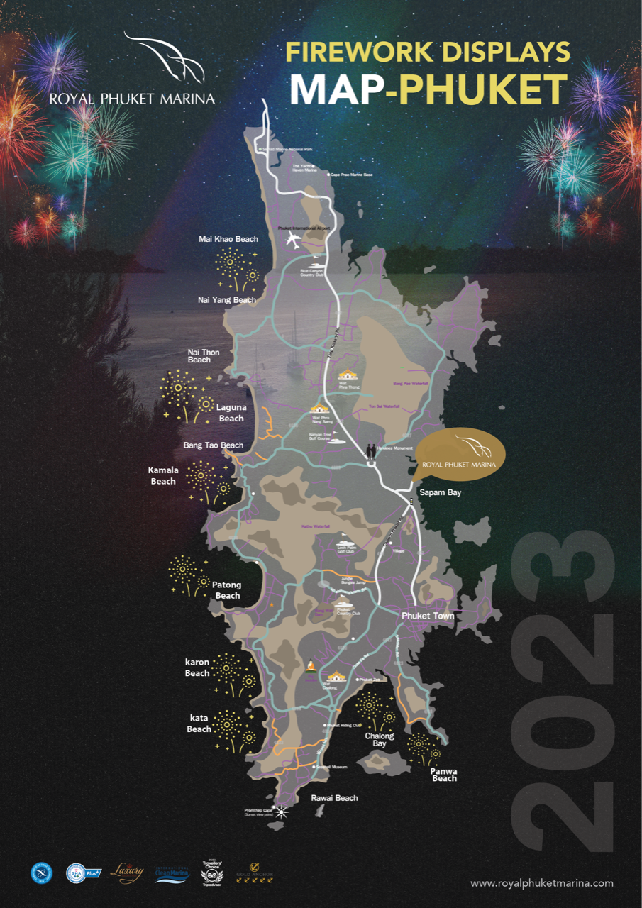 Royal Phuket Marina - Fireworks Display Map in Phuket