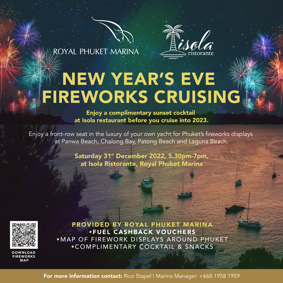 Royal Phuket Marina - New Year Fireworks Cruise 2023